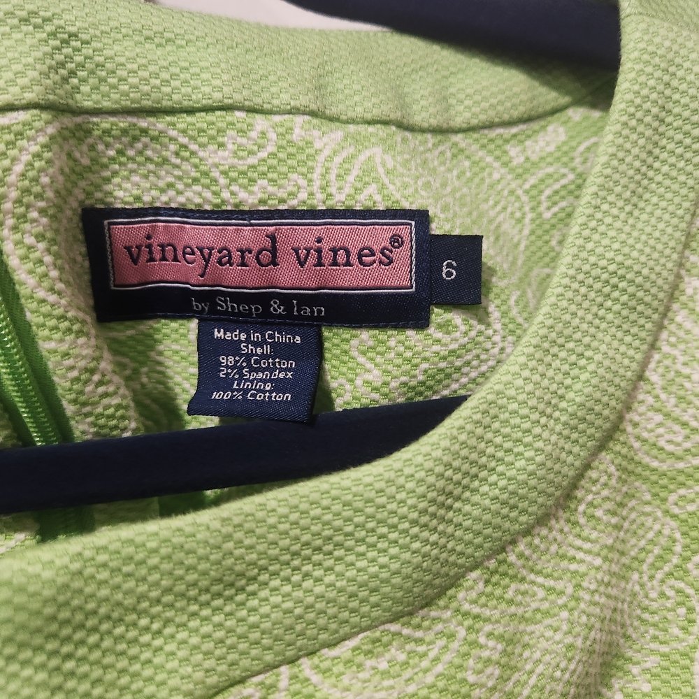 Vineyard Vines Green Shift Dress - Picture 2 of 5